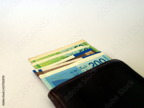 Shekels, money of Israel - 200 (two hundred) new shekels bills,50 (fifty) shekels bills, one hundred (100) shekels