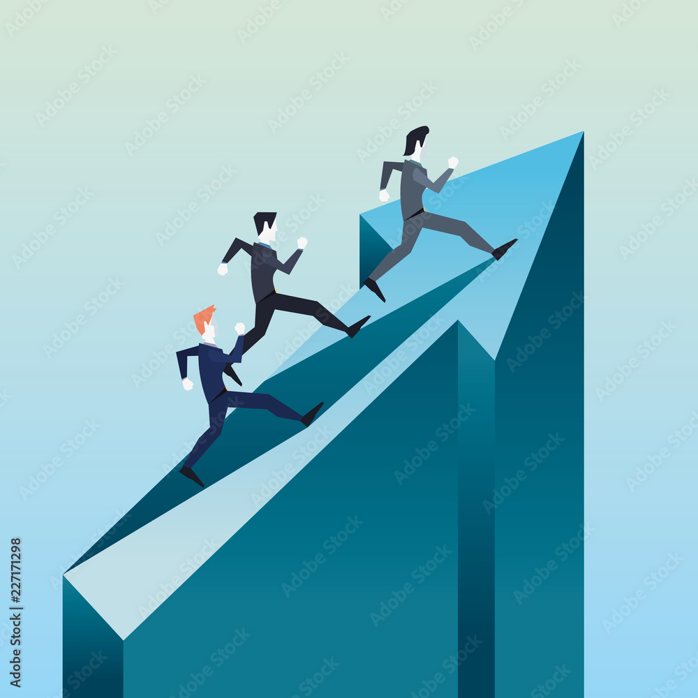 businessman arrows success businessman arrows success