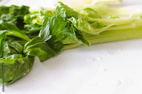 celery preparation for salad