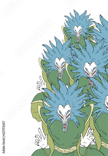 imaginative demon illustration
