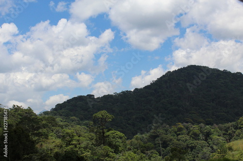 mountain and blue sky