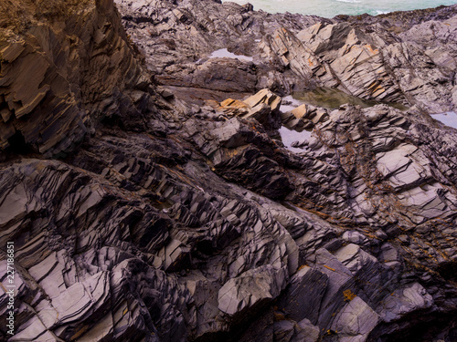 Bedruthan Steps - wonderful rocky coastline in Cornwall