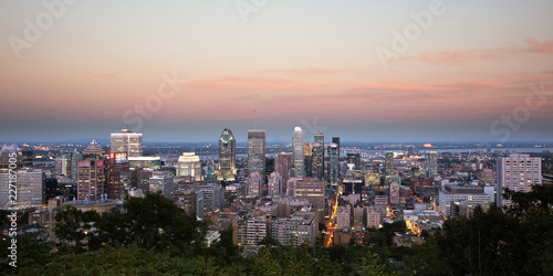 Montreal Panorama - Sunset - Mont Royal © mauro