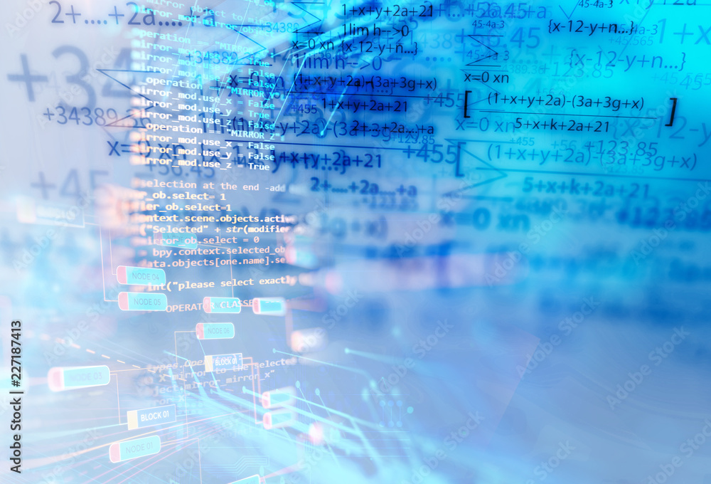 Fototapeta premium formuła nauki i abstrakcyjne równanie matematyczne