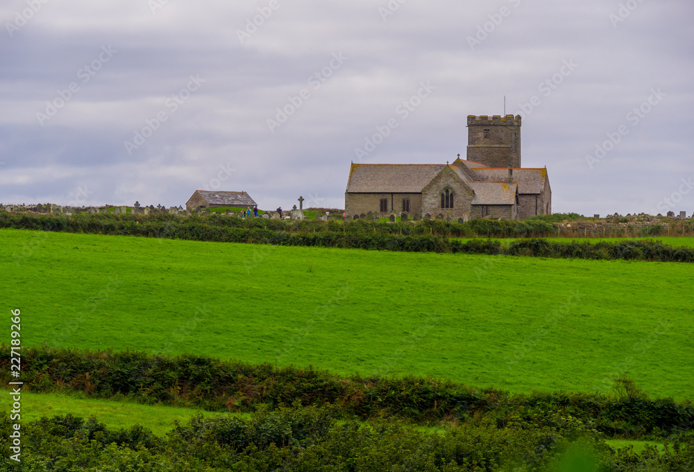 Old church in Tintagel Cornwall