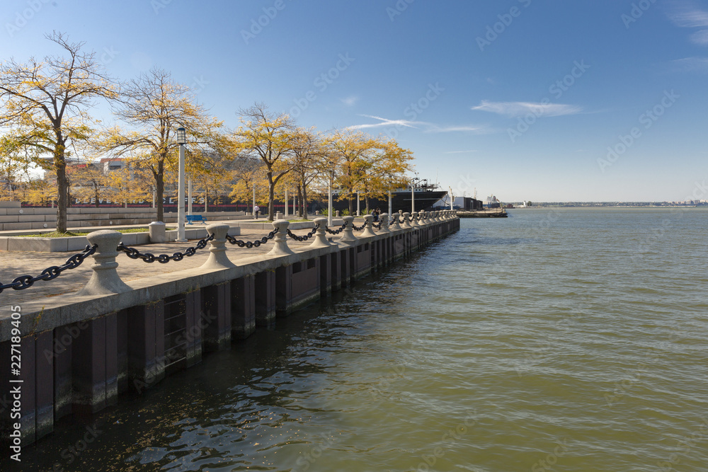 Pier on the lake - Cleveland, Ohio, USA