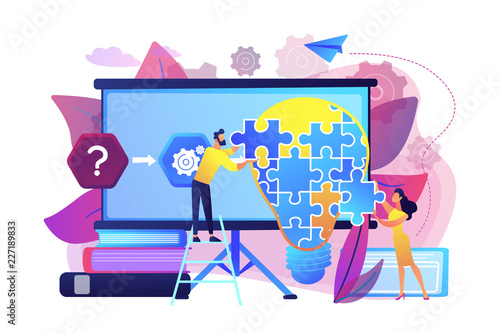 Problem solving concept vector illustration.