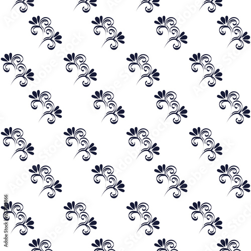 floral frame victorian style pattern