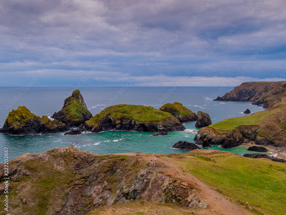 Wonderful Kynance Cove in Cornwall - a famous landmark Wonderful Kynance Cove in Cornwall - a famous landmark