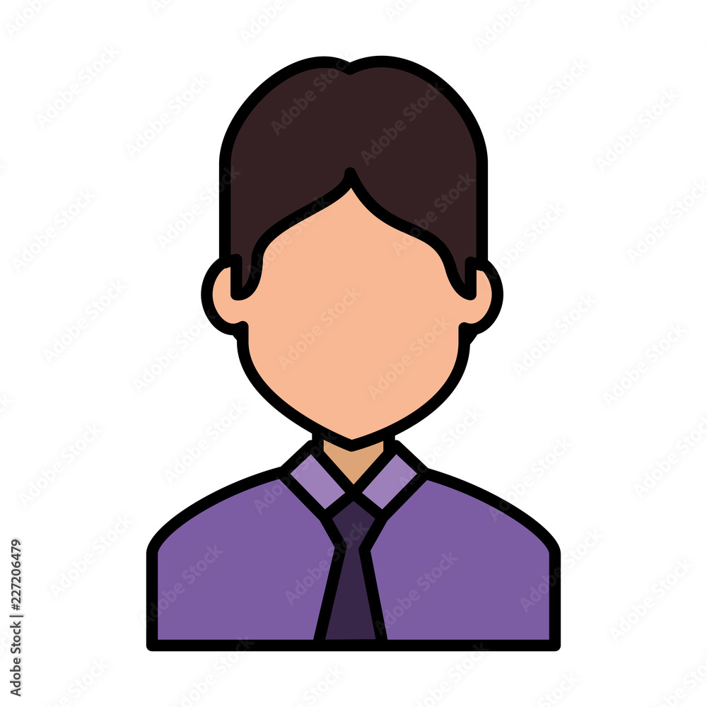 elegant businessman avatar character