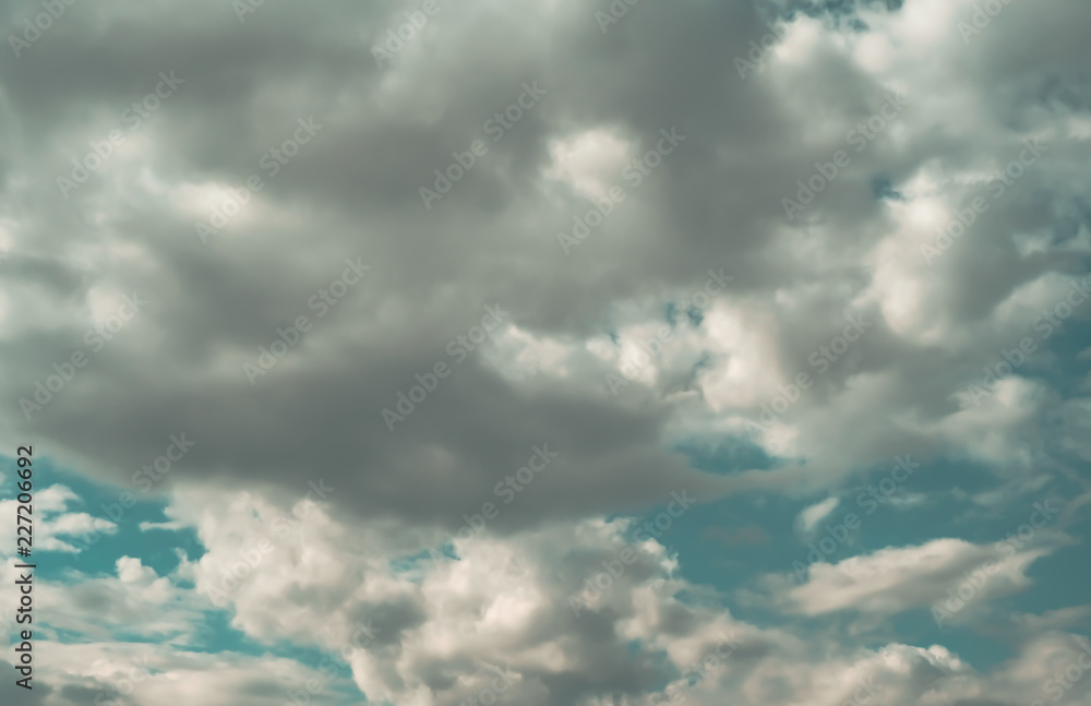 Fototapeta premium Fantasy and vintage dynamic cloud and sky with grunge texture for background Abstract,postcard nature art style,soft and blur focus.