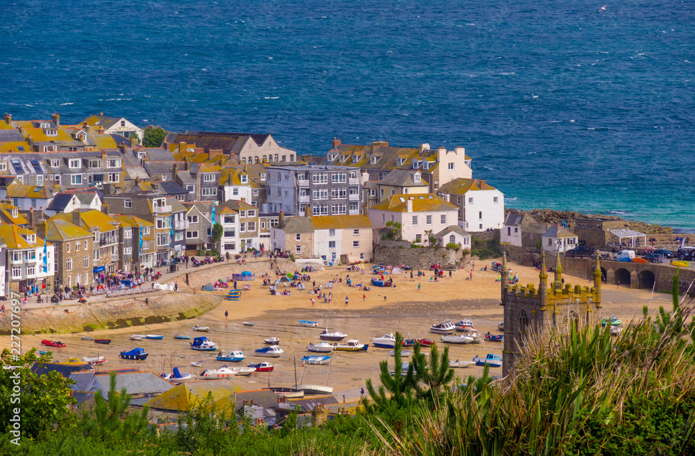 St Ives - a beautiful town at the English coast of Cornwall