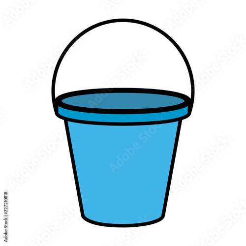 plastic sand bucket icon