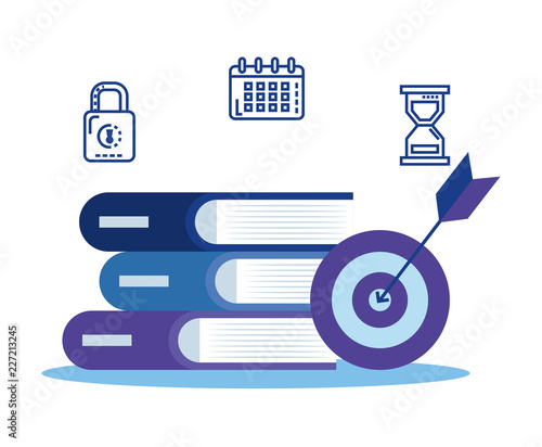 social media marketing set icons