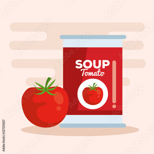 tomato soup with vegetable