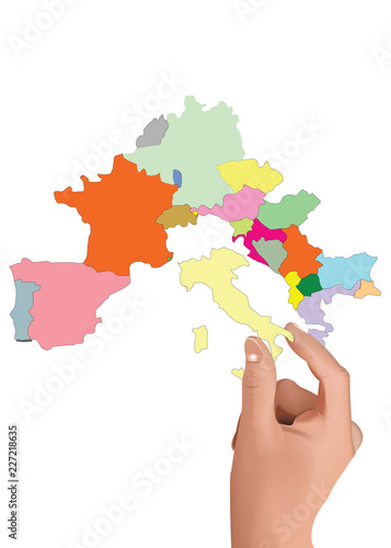 mano stacca l'Italia dall'Europa