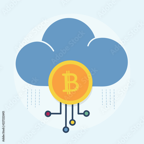 Illustration of bitcoin concept