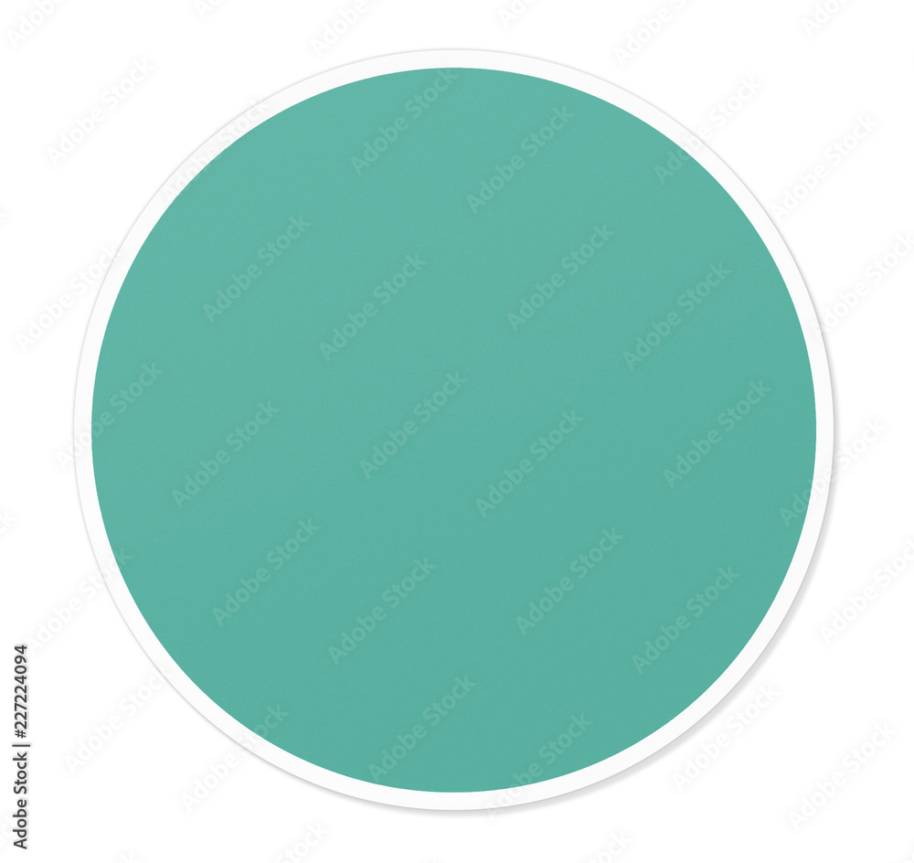 Round empty green circle vector illustration
