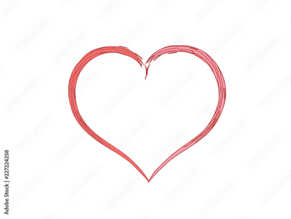 Heart icon - love and romance. Vector illustration.