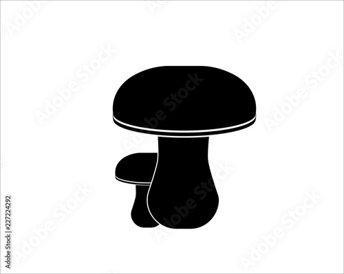 Web icon boletus (mushroom). Vector illustration.