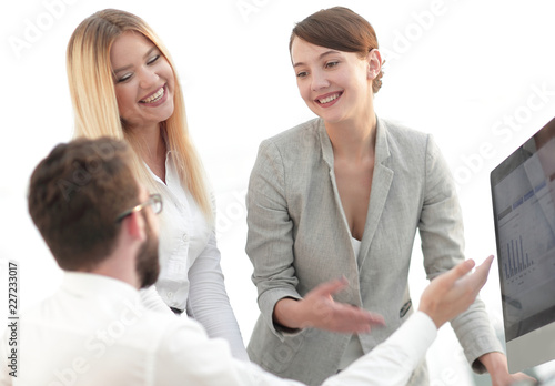 Wallpaper Mural business team discussing work problems Torontodigital.ca