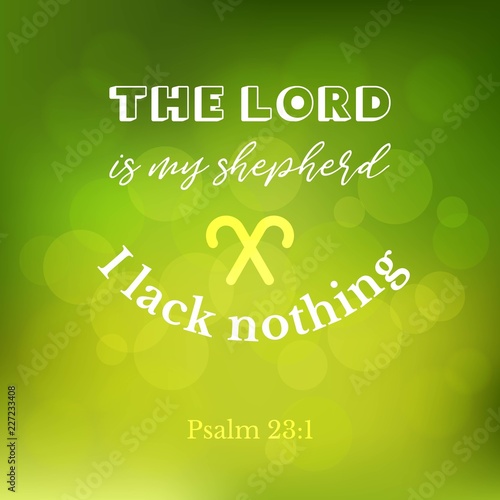 bible verse from psalm on bokeh background