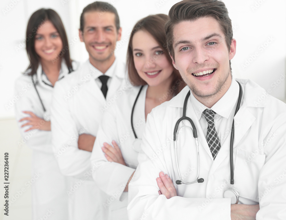Portrait of confident happy group of doctors Portrait of confident happy group of doctors