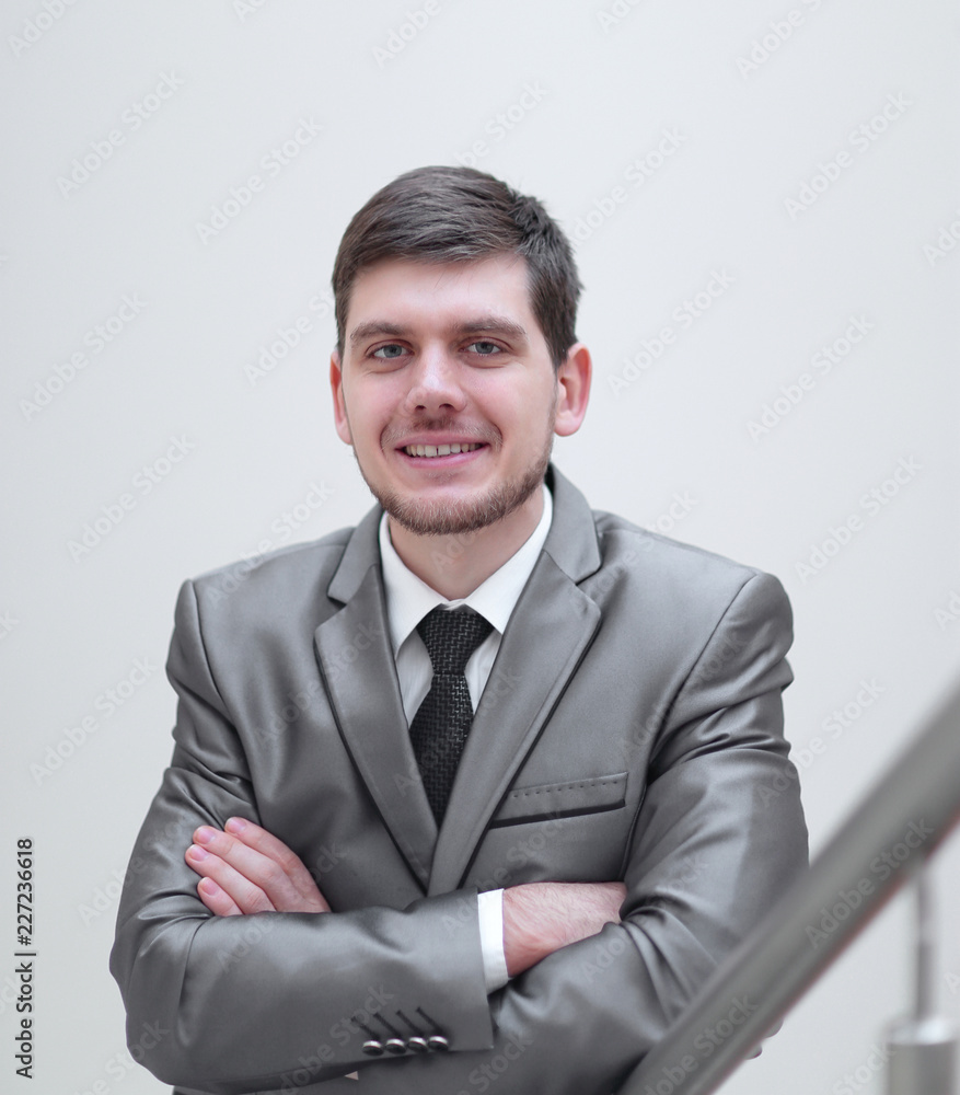 portrait of handsome businessman on white background portrait of handsome businessman on white background