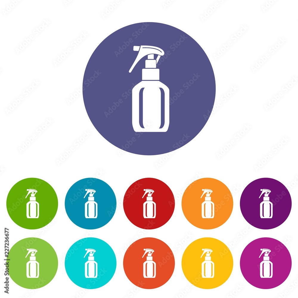 Spray bottle icon. Simple illustration of spray bottle vector icon for web Spray bottle icon. Simple illustration of spray bottle vector icon for web