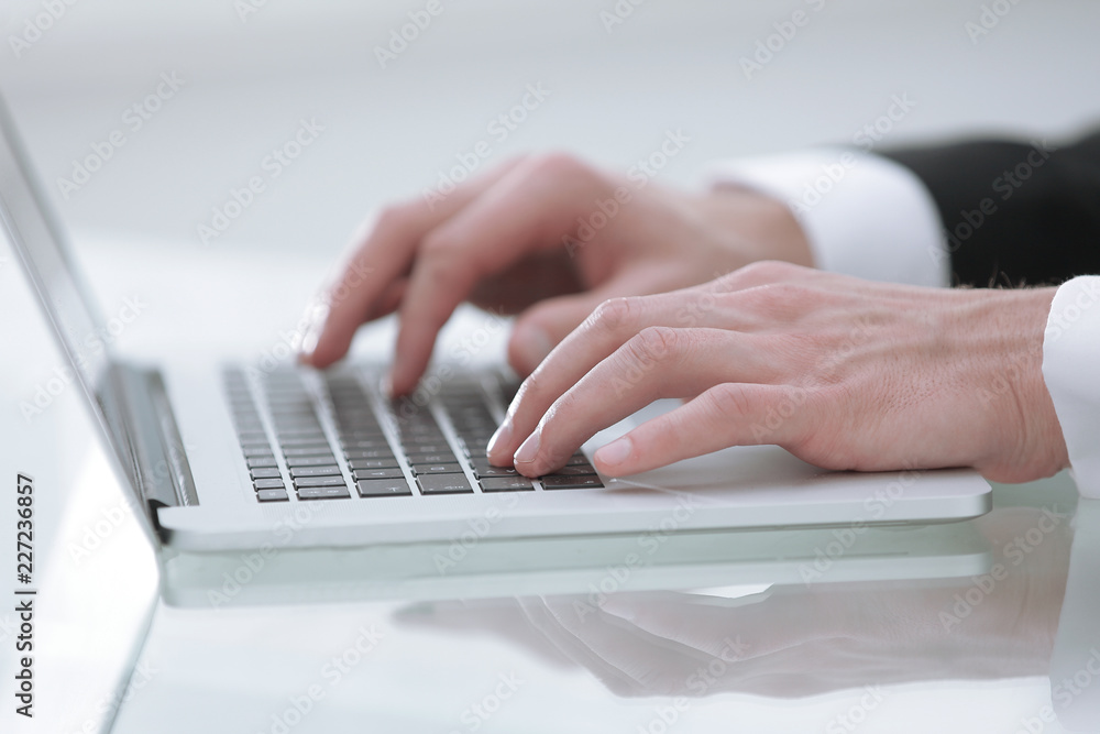 close up hands multitasking man using laptop connecting wifi close up hands multitasking man using laptop connecting wifi