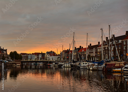 Sunset in Middelburg, Nederland © sergey_p