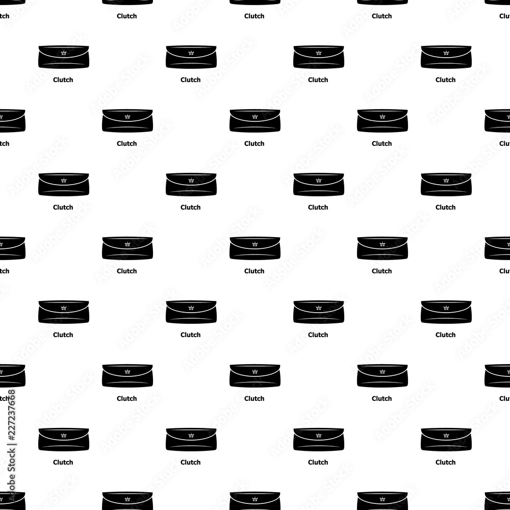 Clutch bag pattern vector seamless repeating for any web design Clutch bag pattern vector seamless repeating for any web design