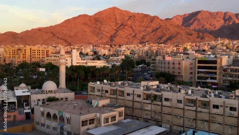 Aerial view of the buildings of Aqaba in Jordan, 2016 Aerial view of the buildings of Aqaba in Jordan, 2016