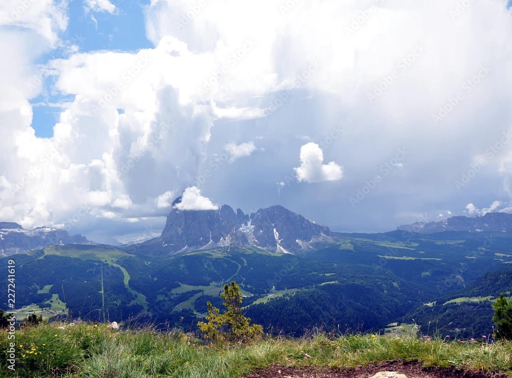 Obraz premium Unwetter am Langkofel