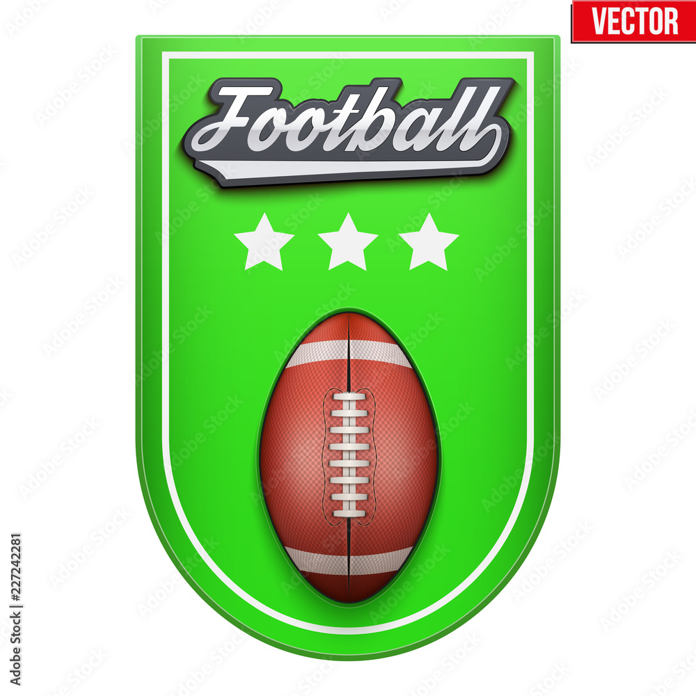 Football Badge And Label With Ball And Space For Text Emblem Of Sport Team And Event Vector Illustration Isolated On Background Stock Vector Adobe Stock Football Badge And Label With Ball And Space For Text Emblem Of Sport Team And Event Vector Illustration Isolated On Background Stock Vector Adobe Stock