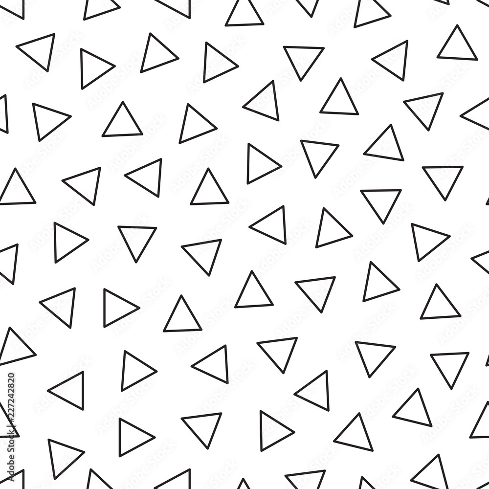 Vector abstract seamless pattern of outline triangles. Vector abstract seamless pattern of outline triangles.