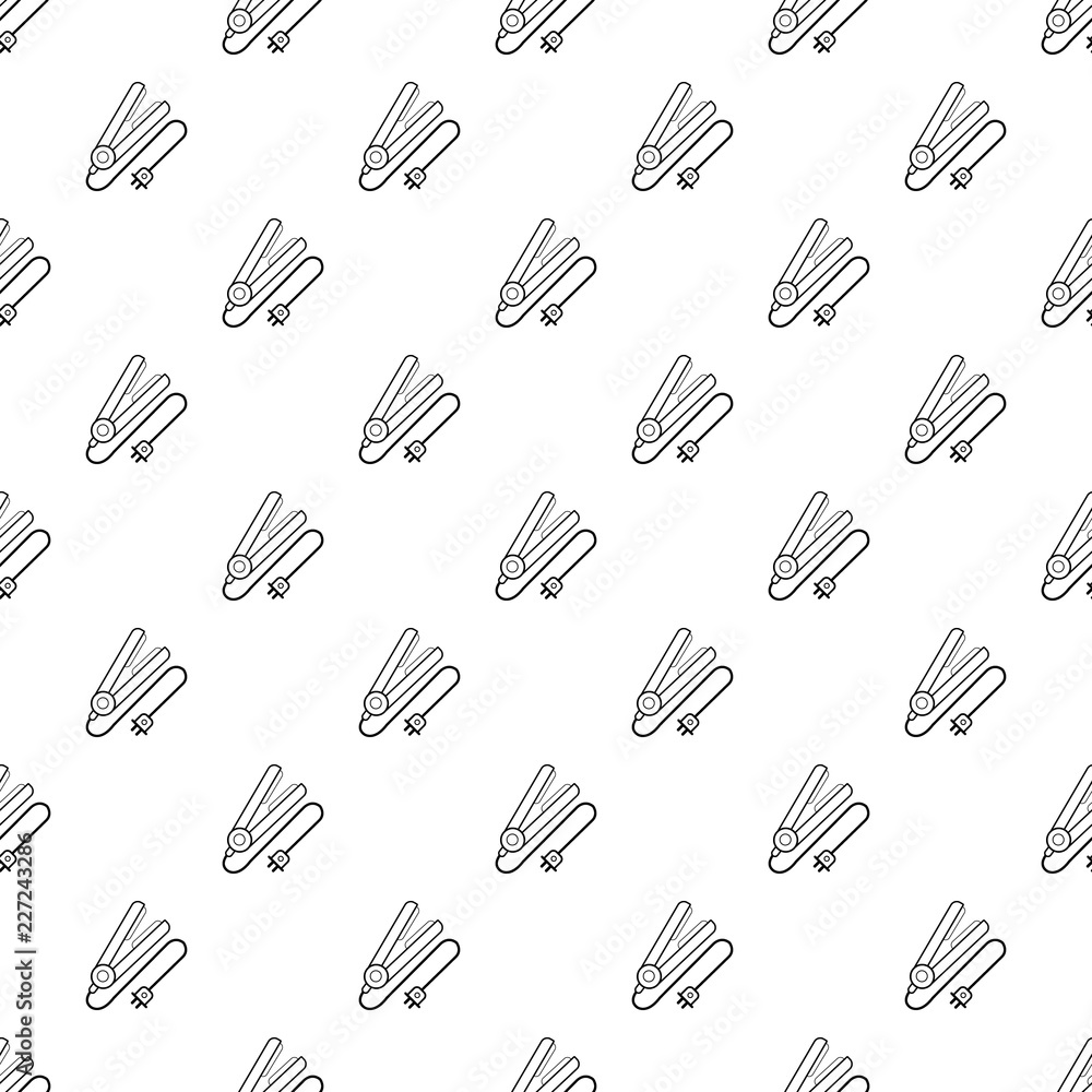 Hair straightener pattern vector seamless repeating for any web design Hair straightener pattern vector seamless repeating for any web design
