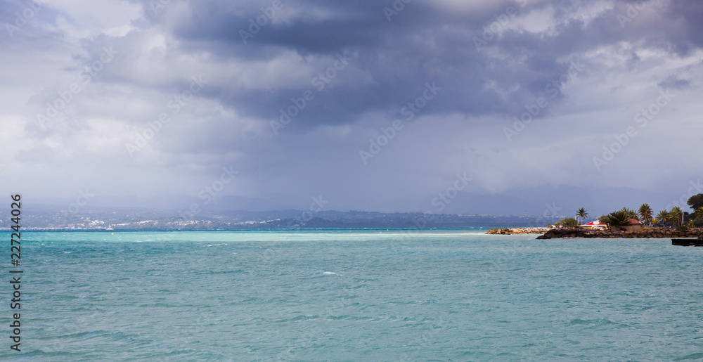 carribean beach in La Datcha, Grande-Terre, Guadeloupe carribean beach in La Datcha, Grande-Terre, Guadeloupe