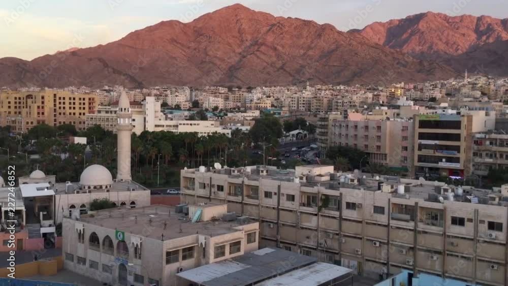 Aerial view of the buildings of Aqaba in Jordan, 2016 Aerial view of the buildings of Aqaba in Jordan, 2016