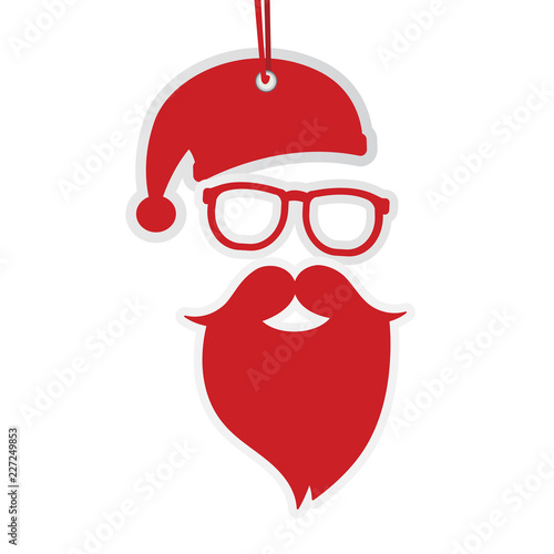 Hipster Weihnachtsmann Anhänger