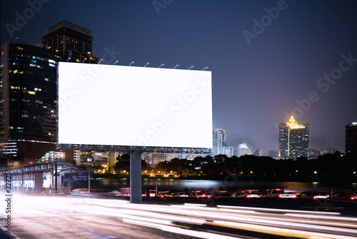 Billboard mockup outdoors