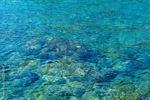 Turquoise Seawater surface texture background
