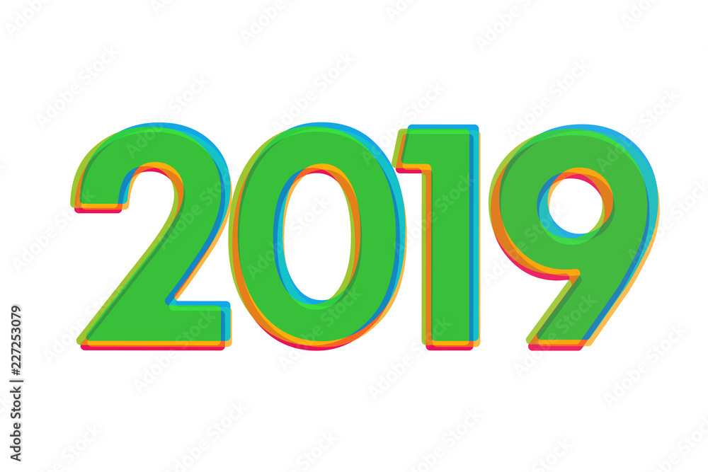 2019 bunte Zahlen 2019 bunte Zahlen