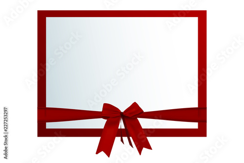 rote Geschenkkarte mit Schleife