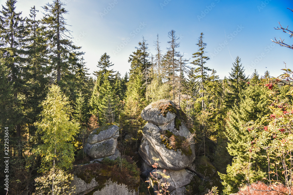 Weissmainsfelsen Felsblöcke im Fichtelgebirge Ochsenkopf Weissmainsfelsen Felsblöcke im Fichtelgebirge Ochsenkopf