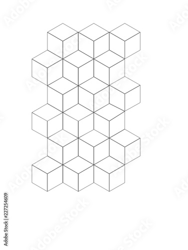 Cube Geometric Pattern