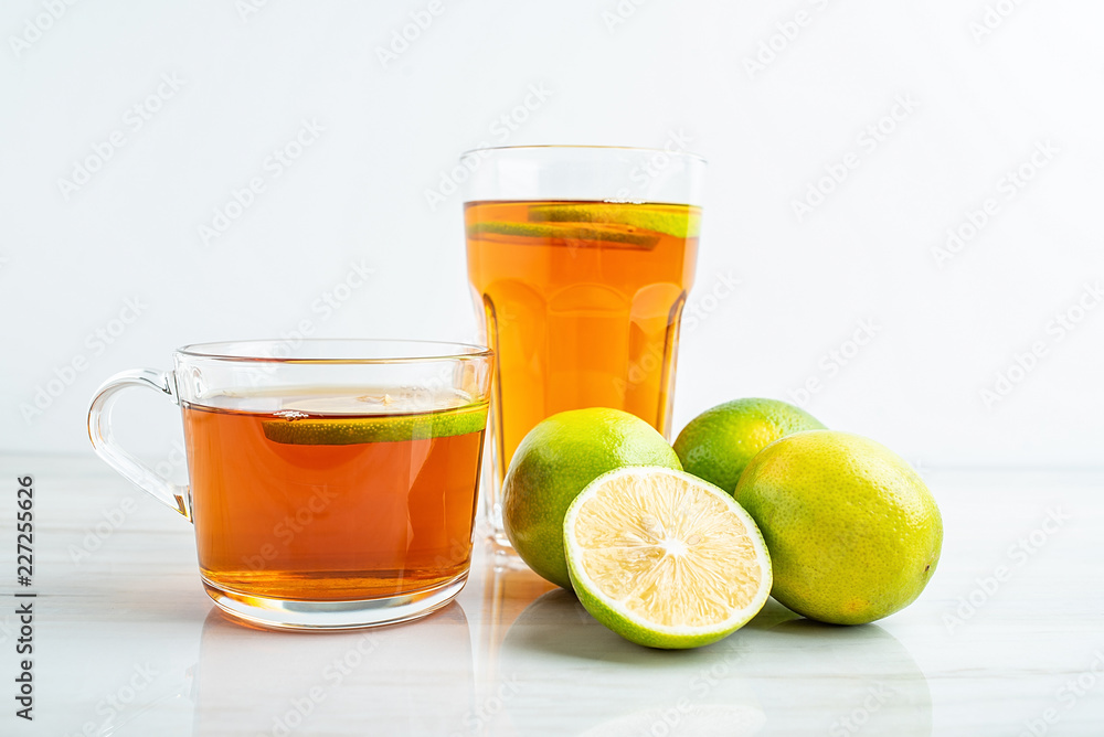 Lemon and lemon black tea Lemon and lemon black tea