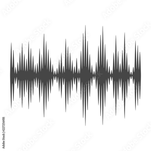 Audio wave icon  Modern Sound Wave illustration