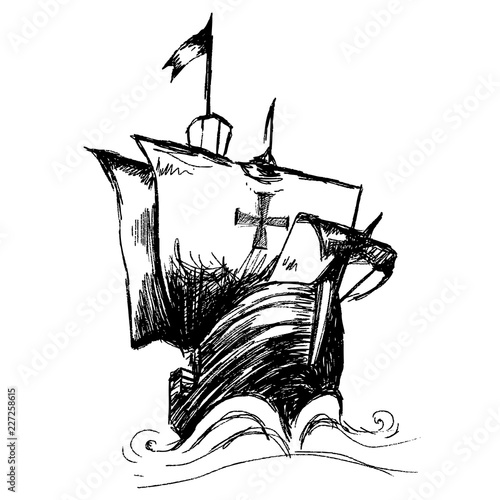 Wallpaper Mural Columbus ship Torontodigital.ca