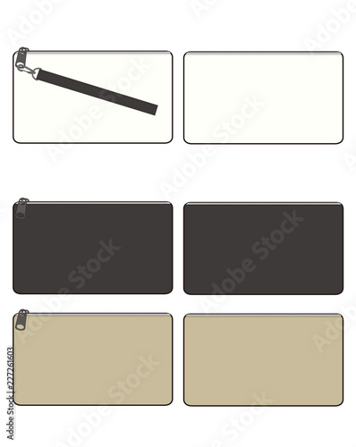 Clutch BAG vector illustration flat sketches